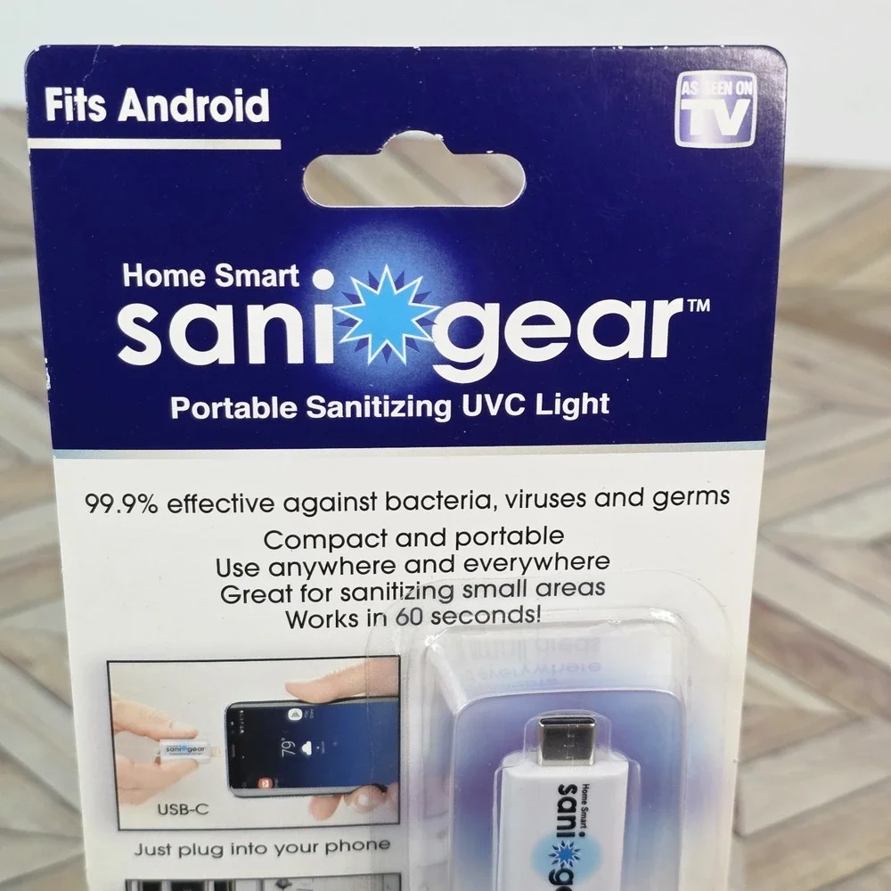 Sani Gear Travel Sanitizing UVC Light for Android Portable Key Chain - New